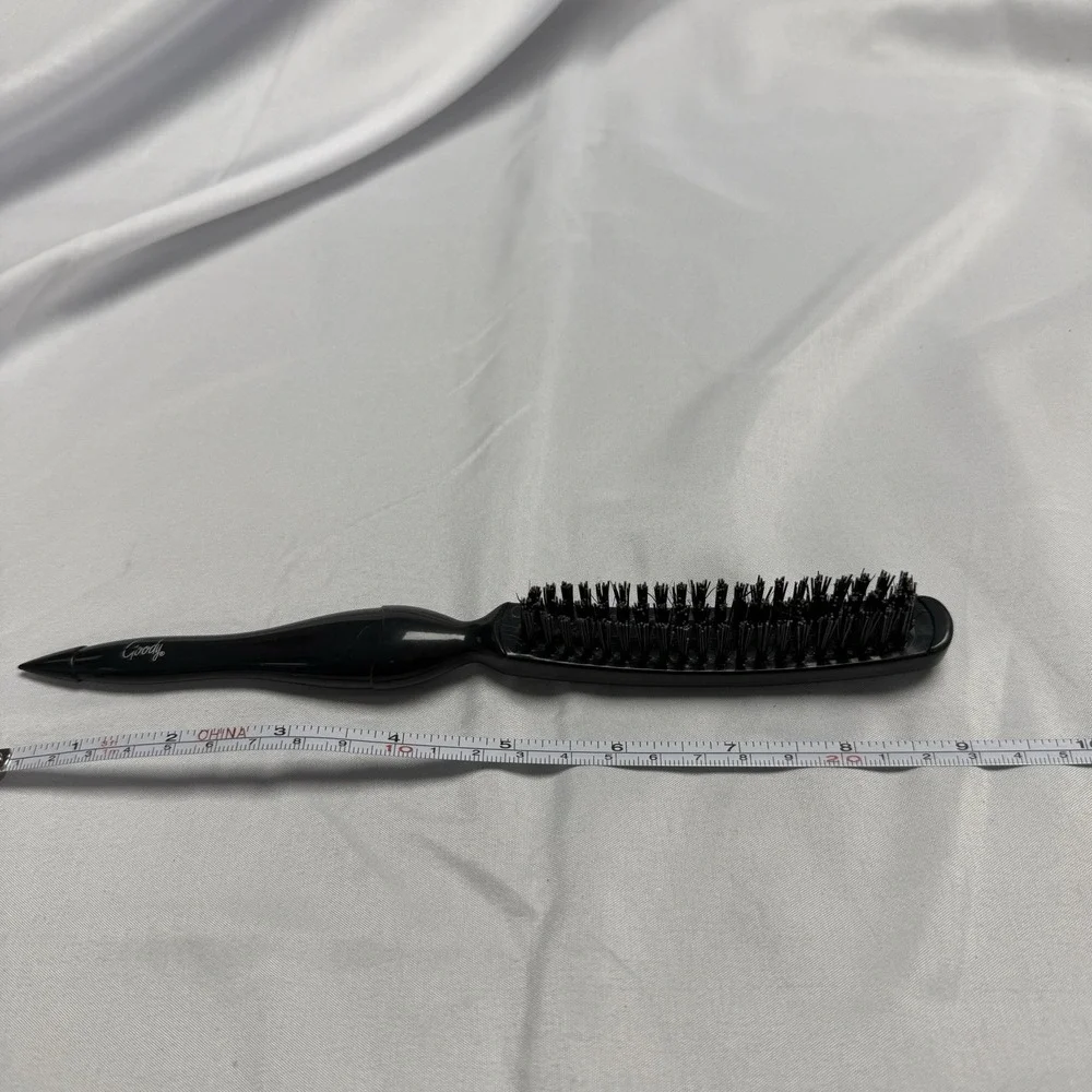 Vintage Goody‎ Hair Brush Black Plastic Volumizing Nylon Bristle Teasing Styling